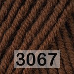 Пряжа YarnArt merino de luxe 3067 коричневый