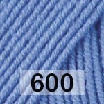 Пряжа YarnArt merino de luxe 600 голубой