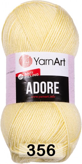 Пряжа YarnArt Adore 356 БЛ.ЖЕЛТЫЙ