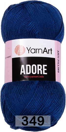 Пряжа YarnArt Adore 349 т.василек