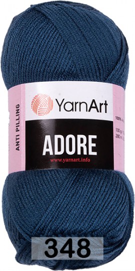 Пряжа YarnArt Adore 348 т.джинса