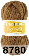 Пряжа Kamgarn BIG TWIST PAPATYA 8780 орех