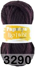 Пряжа Kamgarn BIG TWIST PAPATYA 3290 баклажан