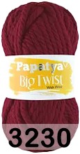 Пряжа Kamgarn BIG TWIST PAPATYA 3230 бордовый