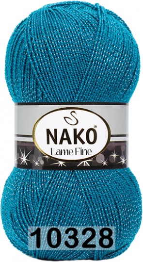 Пряжа Nako Lame Fine 10328 синий