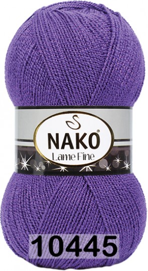 Пряжа Nako Lame Fine 10445 фиолетовый