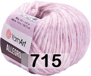 Пряжа YarnArt allegro 715 СВ.СИРЕНЕВЫЙ МЕЛАНЖ