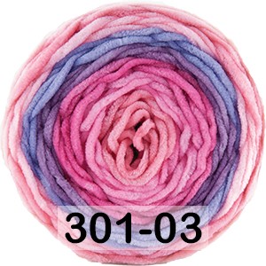 Пряжа Kamgarn Blanket Cicibebe 301-03 розово-фиолет.