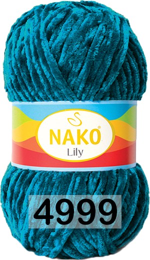Пряжа Nako Lily 04999 петрольный