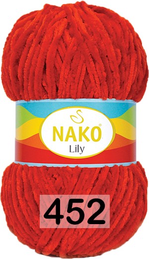 Пряжа Nako Lily 00452 красный