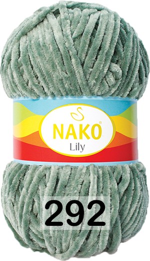 Пряжа Nako Lily 00292 зеленый миндаль