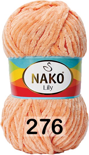 Пряжа Nako Lily 00276 лососевый
