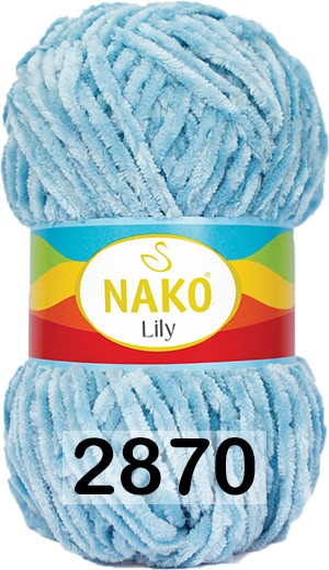 Пряжа Nako Lily 02870 св.голубой