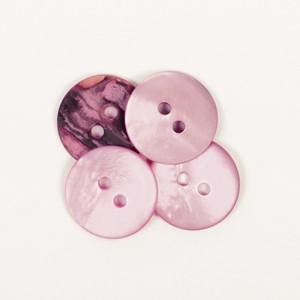Пуговица Drops круглая (розовый) 15mm 622
