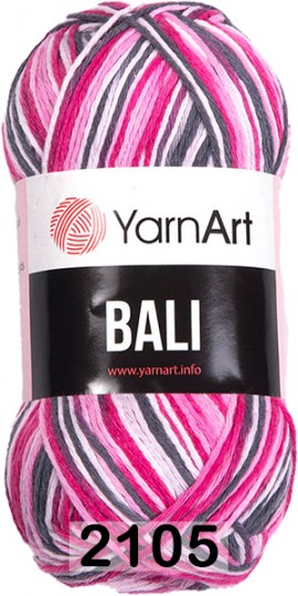 Пряжа YarnArt Bali 2105 розово-серый