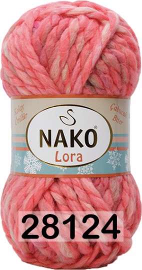 Пряжа Nako Lora 28124 крас.розовый