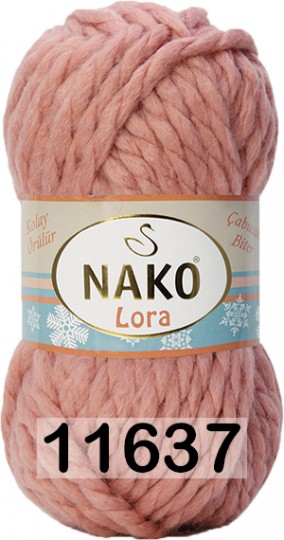 Пряжа Nako Lora 11637 т.розовый