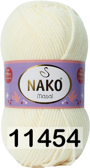 Пряжа Nako Masal 11454 кремовый