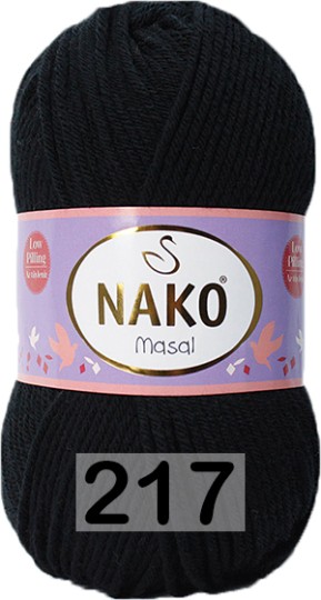Пряжа Nako Masal 00217 черный