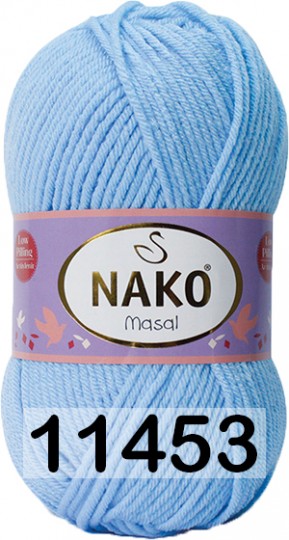 Пряжа Nako Masal 11453 голубой