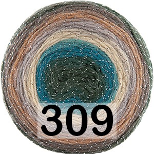 Пряжа Kamgarn Cake Silver Papatya —