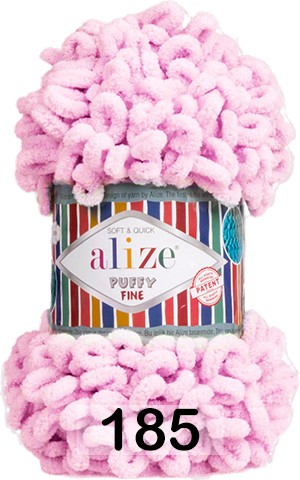 Пряжа Alize Puffy Fine 185 РОЗОВЫЙ