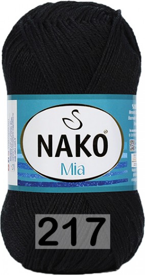 Пряжа Nako Mia 00217 черный