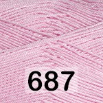 Пряжа YarnArt rapido 687 СВ.РОЗОВЫЙ