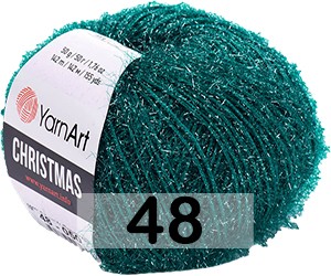 Пряжа YarnArt christmas 48 изумруд