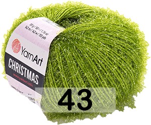 Пряжа YarnArt christmas 43 т.зеленый