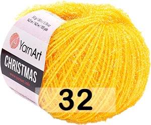 Пряжа YarnArt christmas 32 желтый