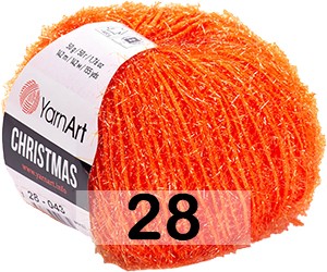 Пряжа YarnArt christmas 28 оранжевый