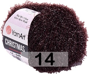 Пряжа YarnArt christmas 14 т.коричневый