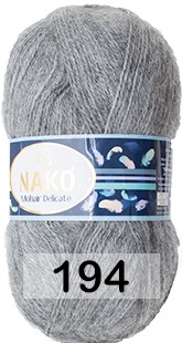 Пряжа Nako Mohair Delicate 00194 Т.СЕРЫЙ