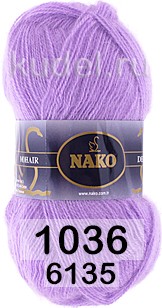 Пряжа Nako Mohair Delicate 01036 СИРЕНЕВЫЙ