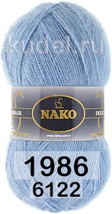 Пряжа Nako Mohair Delicate 01986 серо-голубой