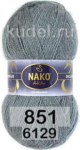 Пряжа Nako Mohair Delicate 00851 серый