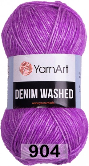 Пряжа YarnArt denim washed 904 сиреневый