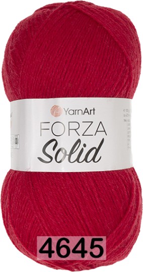 Пряжа YarnArt Forza Solid 4645 красный