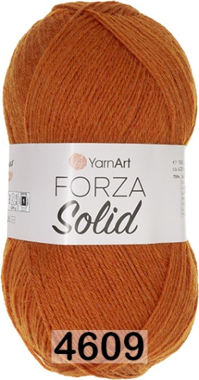 Пряжа YarnArt Forza Solid 4609 св.терракот