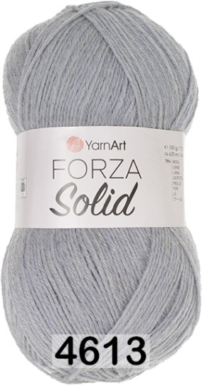 Пряжа YarnArt Forza Solid 4613 серый