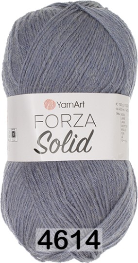 Пряжа YarnArt Forza Solid 4614 серо-синий