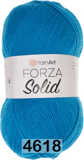 Пряжа YarnArt Forza Solid 4618 т.бирюзовый