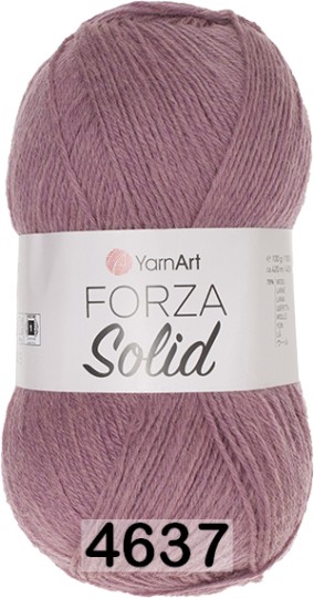 Пряжа YarnArt Forza Solid 4637 пюсовый