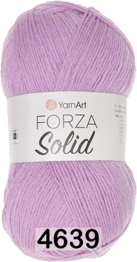 Пряжа YarnArt Forza Solid 4639 сиреневый