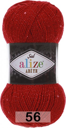 Пряжа Alize Sal Abiye 56 красный