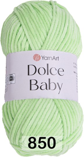 Пряжа YarnArt Dolce Baby 850 св.салат