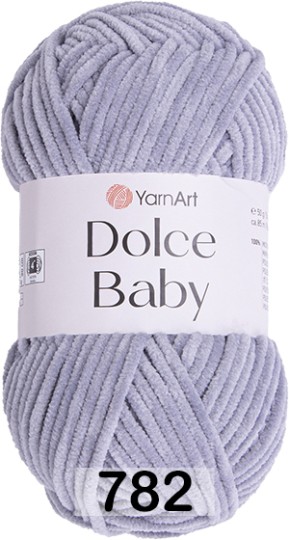 Пряжа YarnArt Dolce Baby 782 бл.серый