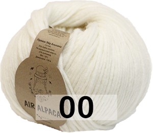 Пряжа Сеам Air Alpaca 00 МОЛОЧНЫЙ