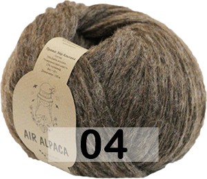 Пряжа Сеам Air Alpaca 04 коричневый